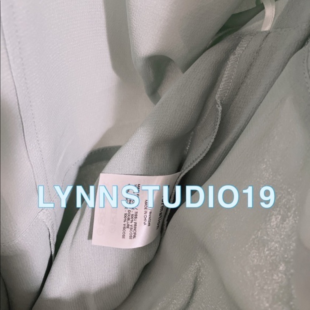 Reformation Winslow Dress Celadon - Picture 6 of 7